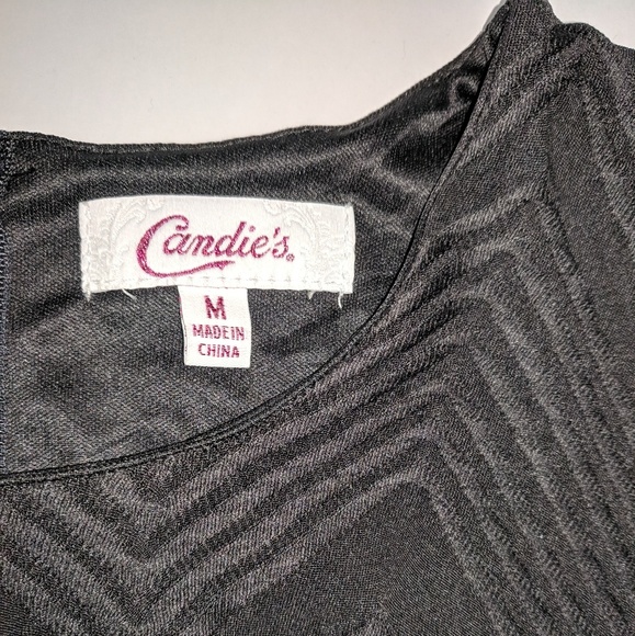 Candie's | dress | textured | belt w/bow Nwt | Med - Picture 4 of 7